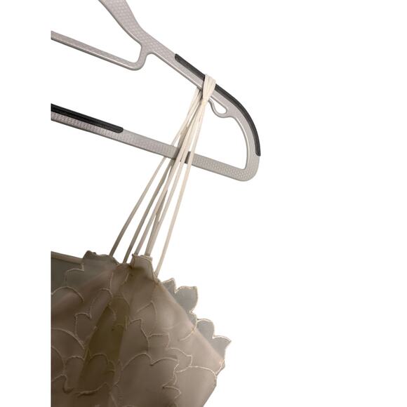 Vintage 50s Laros two piece sleepwear set peignor and nightgown lace off white - Picture 12 of 16